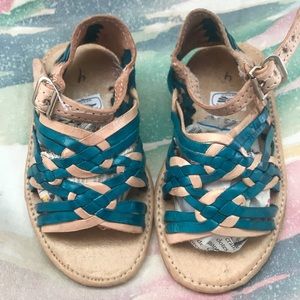 Girl blue huaraches / sandals